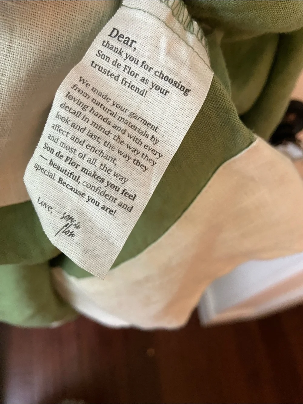 Son de Flor Matcha Wrap Dress - Picture 4 of 8